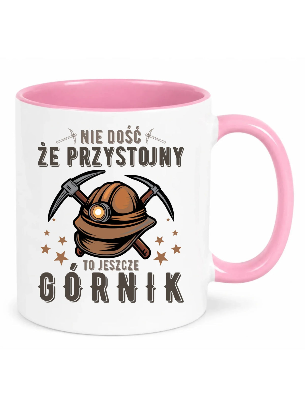 Kubek - prezent dla górnika - Nie dość, że przystojny to jeszcze górnik G16