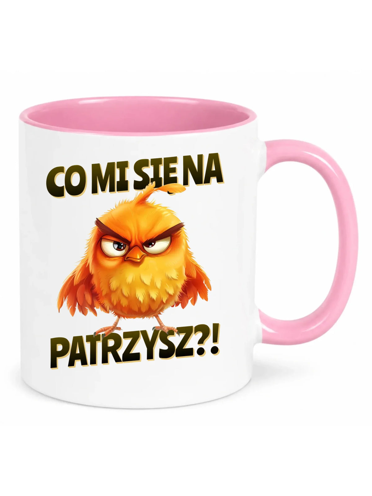 Śmieszny kubek - Prezent dla chłopaka kolegi - Co mi się na ptaka patrzysz DCH24