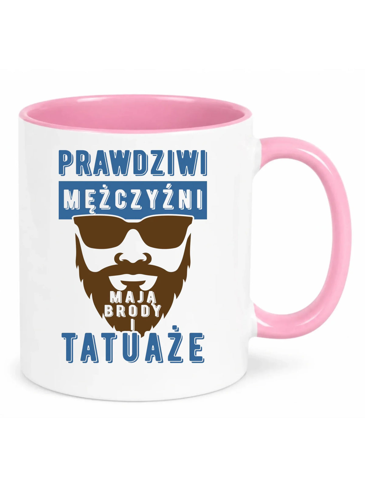 Kubek - Prezent dla faceta - Prawdziwi mężczyźni mają brody i tatuaże DCH22