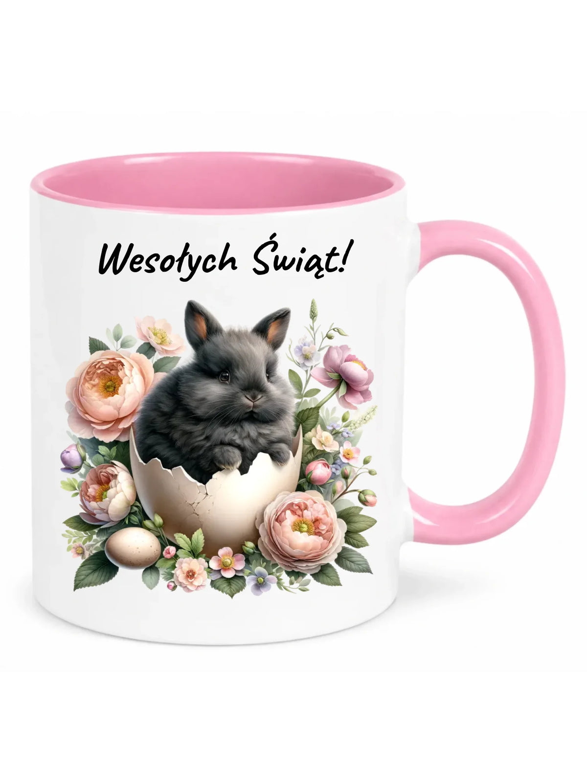 Kubek na Wielkanoc - Zajączek w pisance Wesołych Świąt WN03