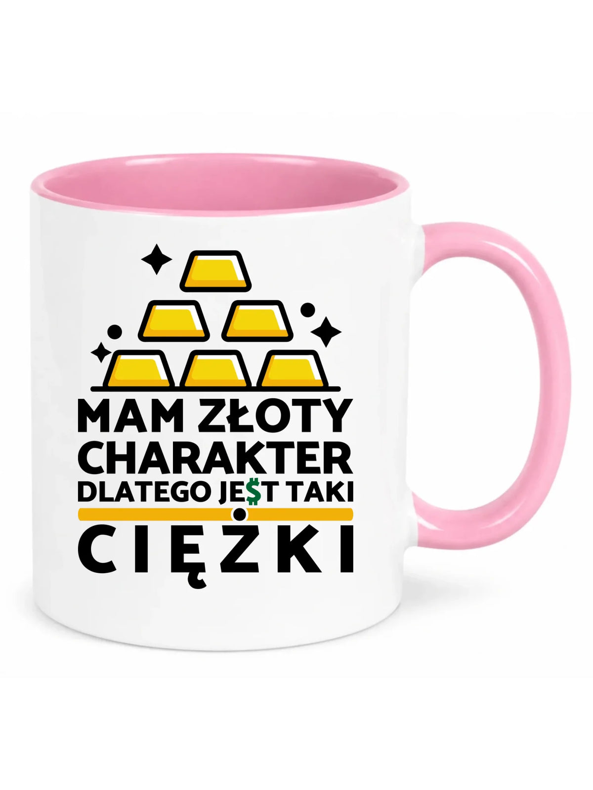 Kubek - prezent dla chłopaka - Złoty charakter DCH16