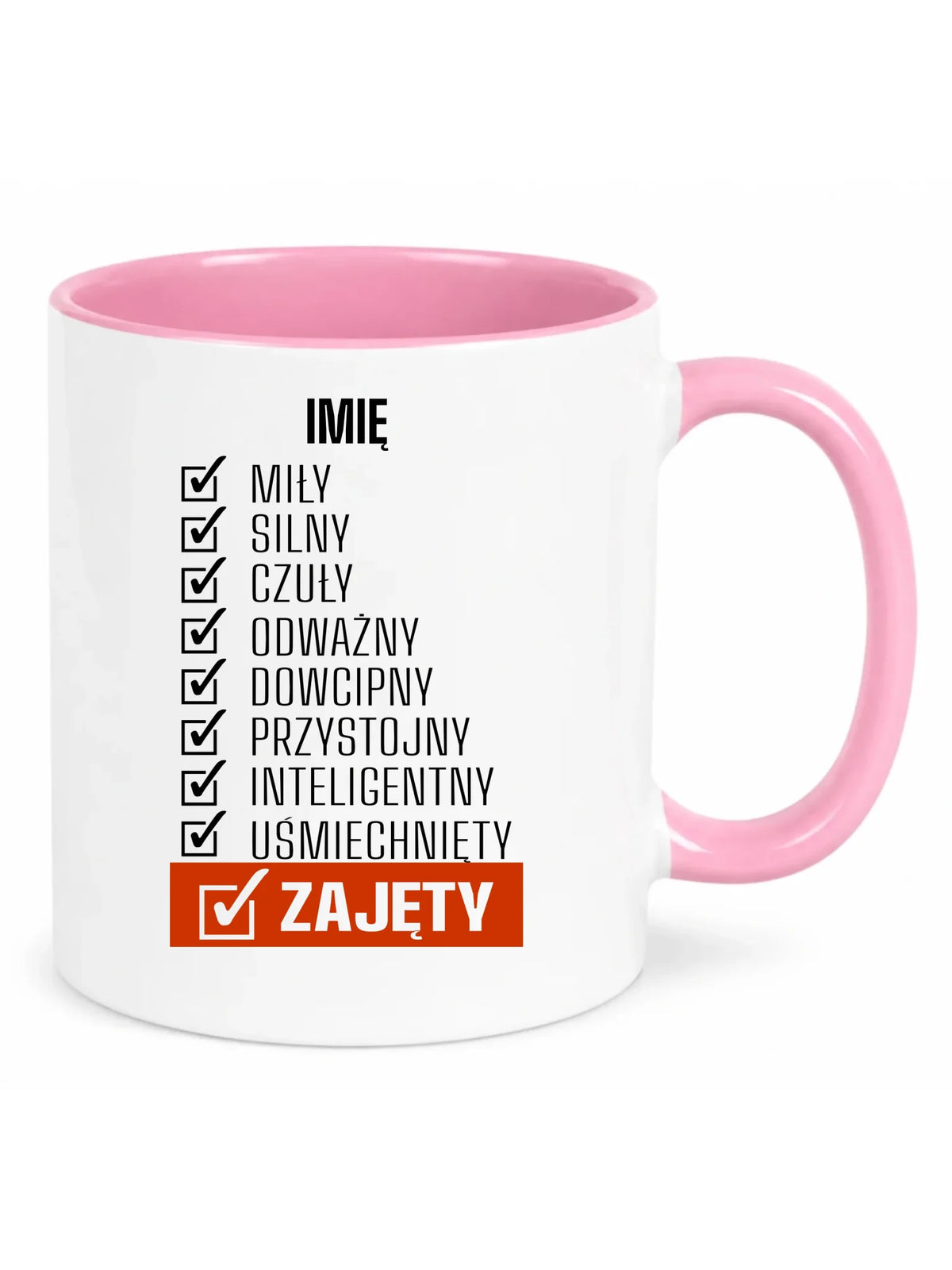 Kubek - Zajęty prezent dla chłopaka męża narzeczonego - personalizowany DCH05