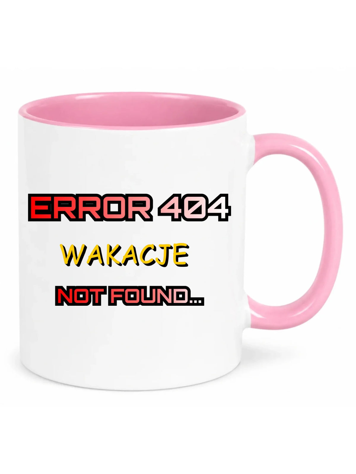 Kubek szkolny - Error 404 - śmieszny SZ15