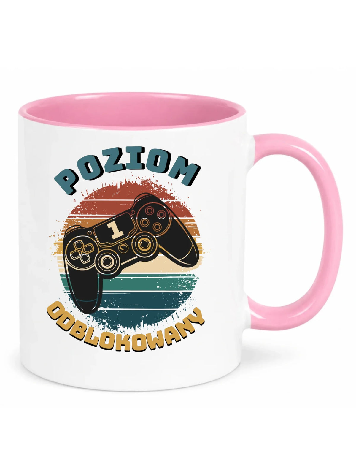 Kubek szkolny - Poziom odblokowany - gamer do szkoły - personalizowany SZ01