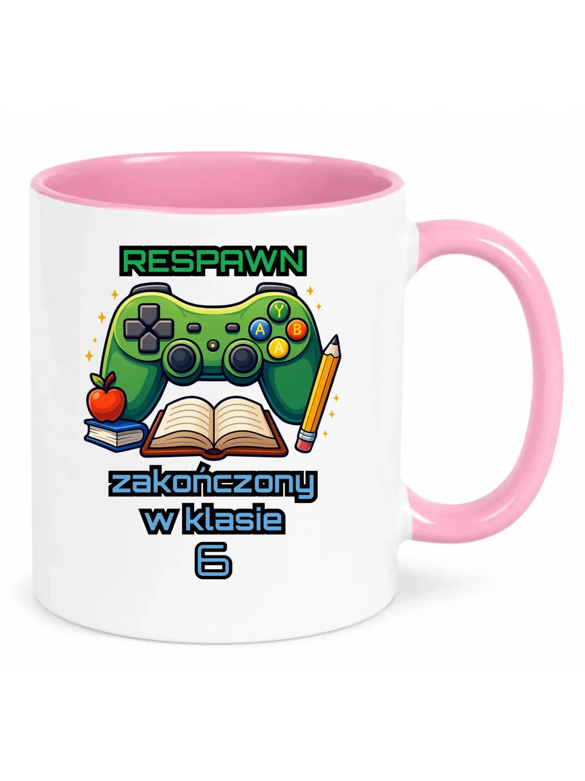 Kubek szkolny - Respawn - gamer do szkoły - personalizowany SZ18