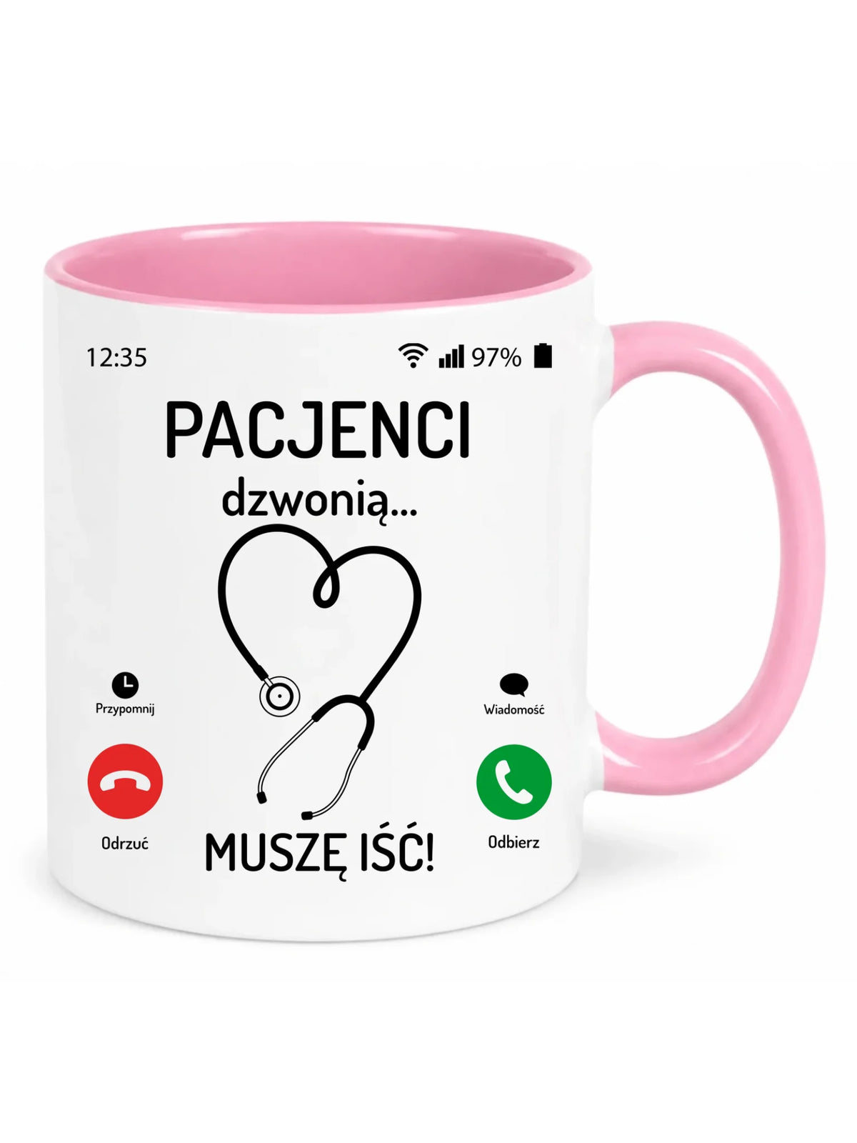 Kubek dla lekarza - Pacjenci dzwonią muszę iść ZL06