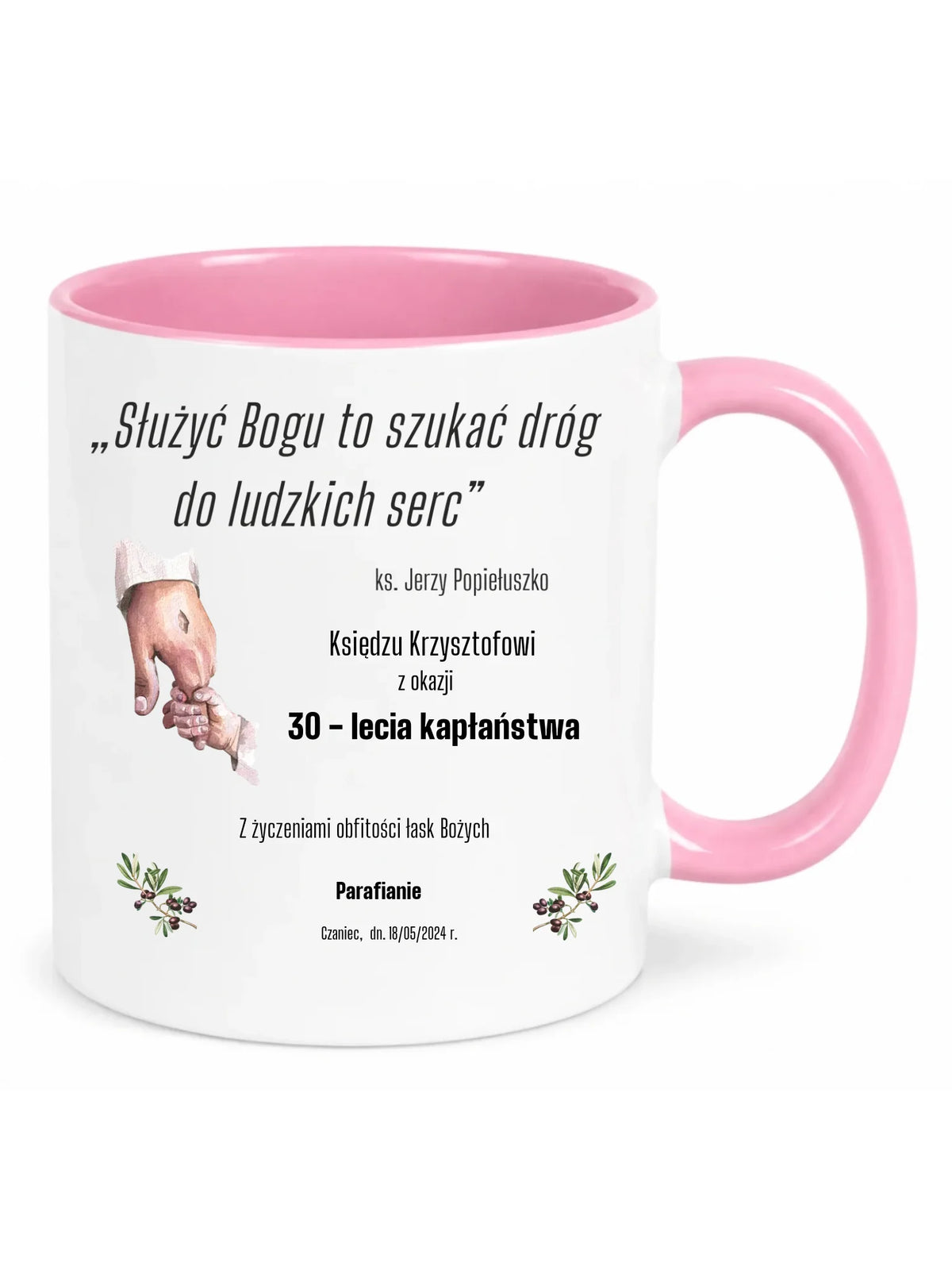 Kubek - Prezent dla księdza na Rocznicę Kapłaństwa - personalizowany DU01