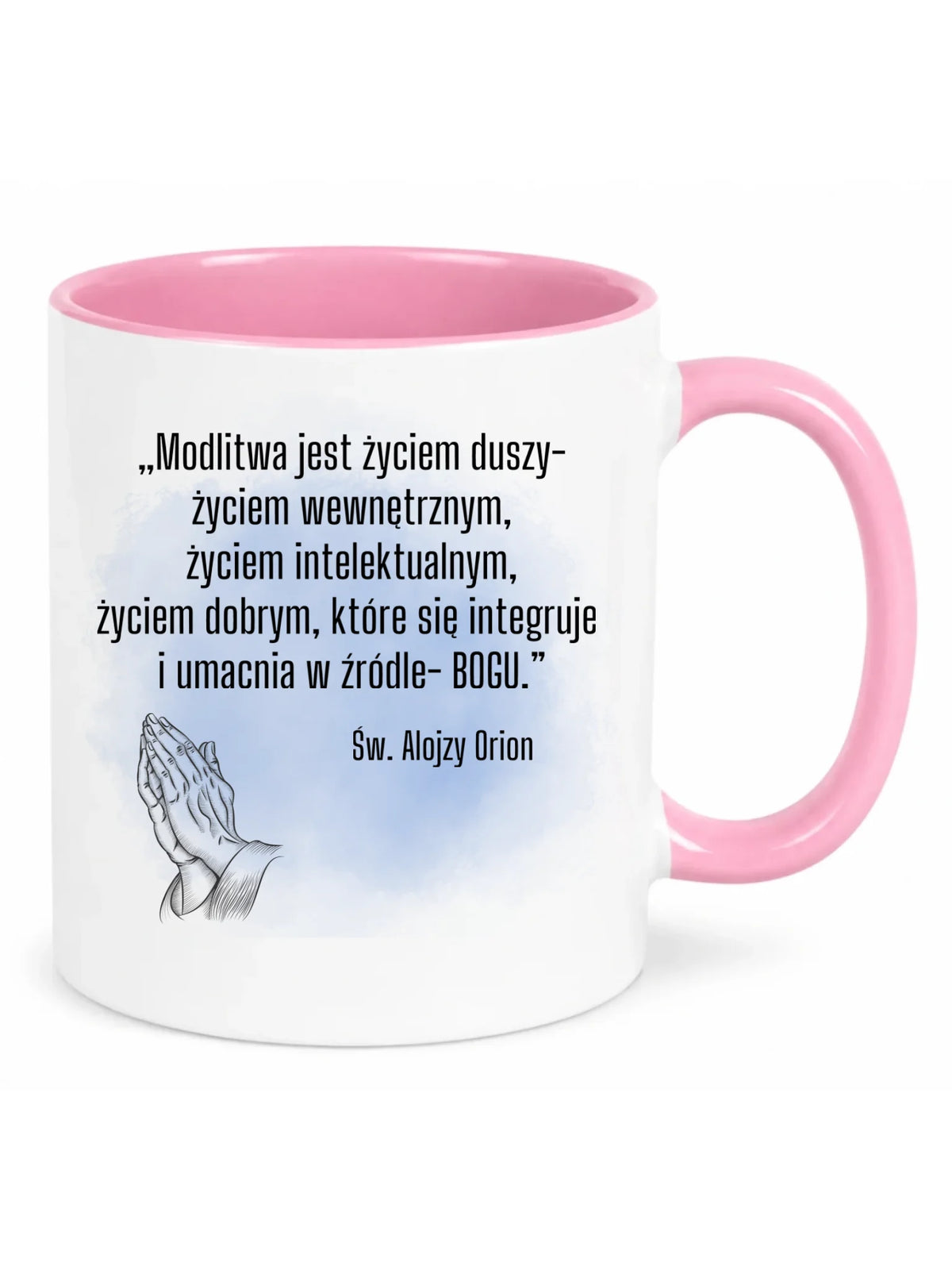 Kubek chrześcijański - Modlitwa jest życiem duszy św. Alojzy Orion DU02