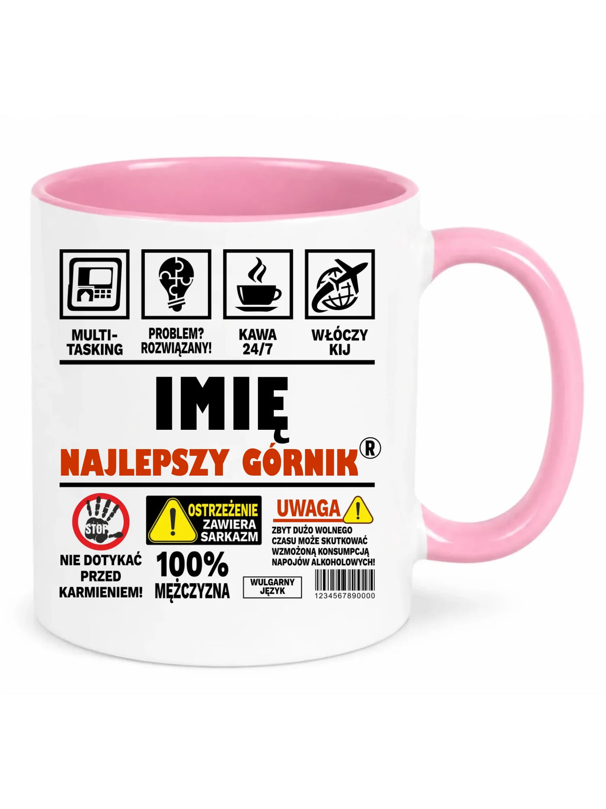 Kubek - prezent dla górnika - Najlepszy górnik 24/7 - personalizowany G11