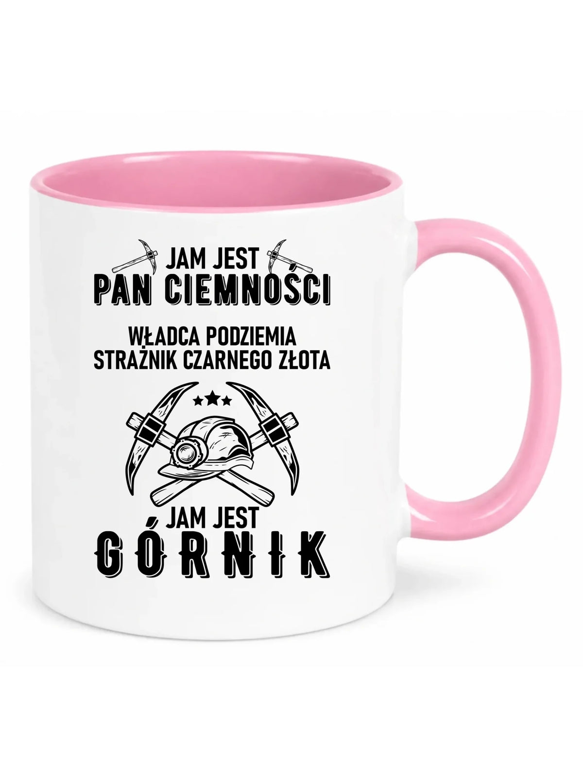 Kubek - prezent dla górnika - Pan ciemności jam jest górnik G04