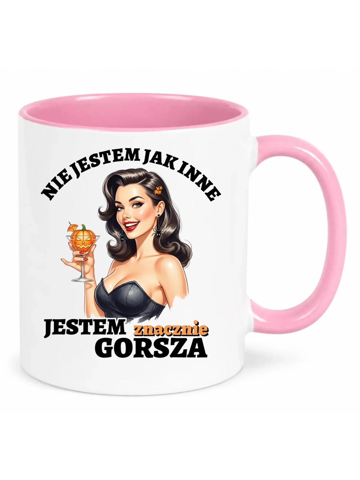 Kubek damski halloweenowy - Nie jestem jak inne HL24