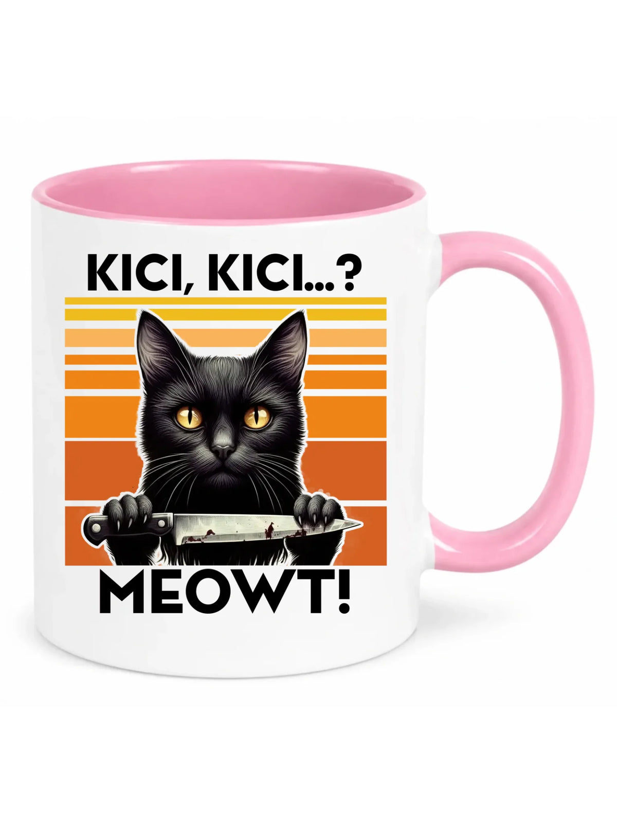 Kubek - Kot z nożem - Kici, kici... MEOWT! HL17