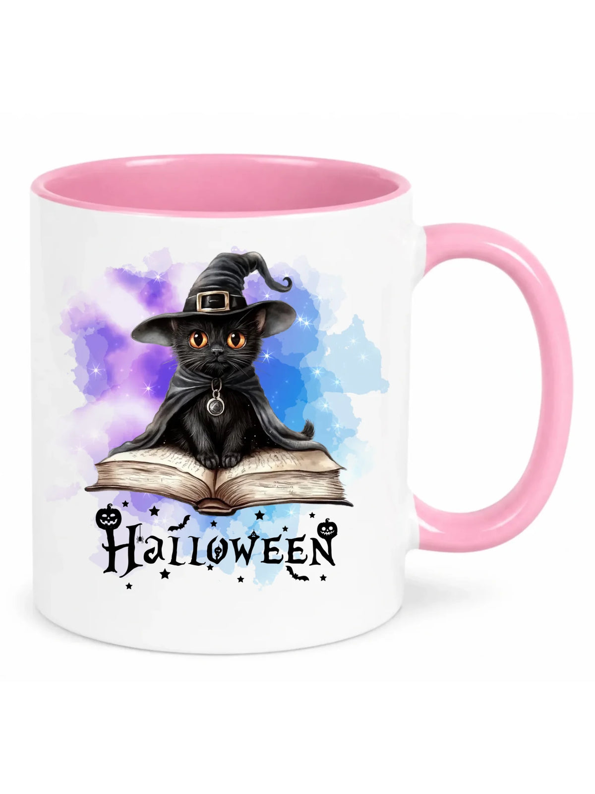 Kubek na Halloween - Kot Czarodziej HL06