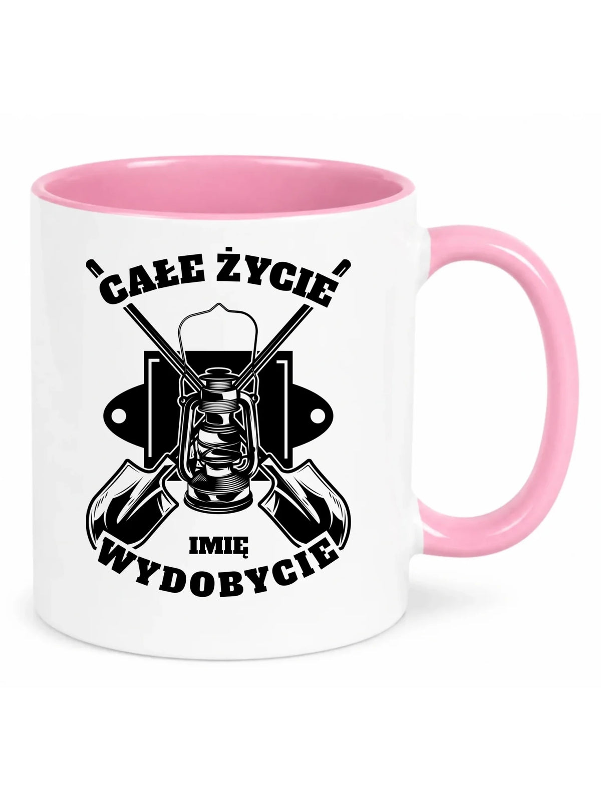 Kubek - prezent dla górnika - Całe życie wydobycie - personalizowany G01