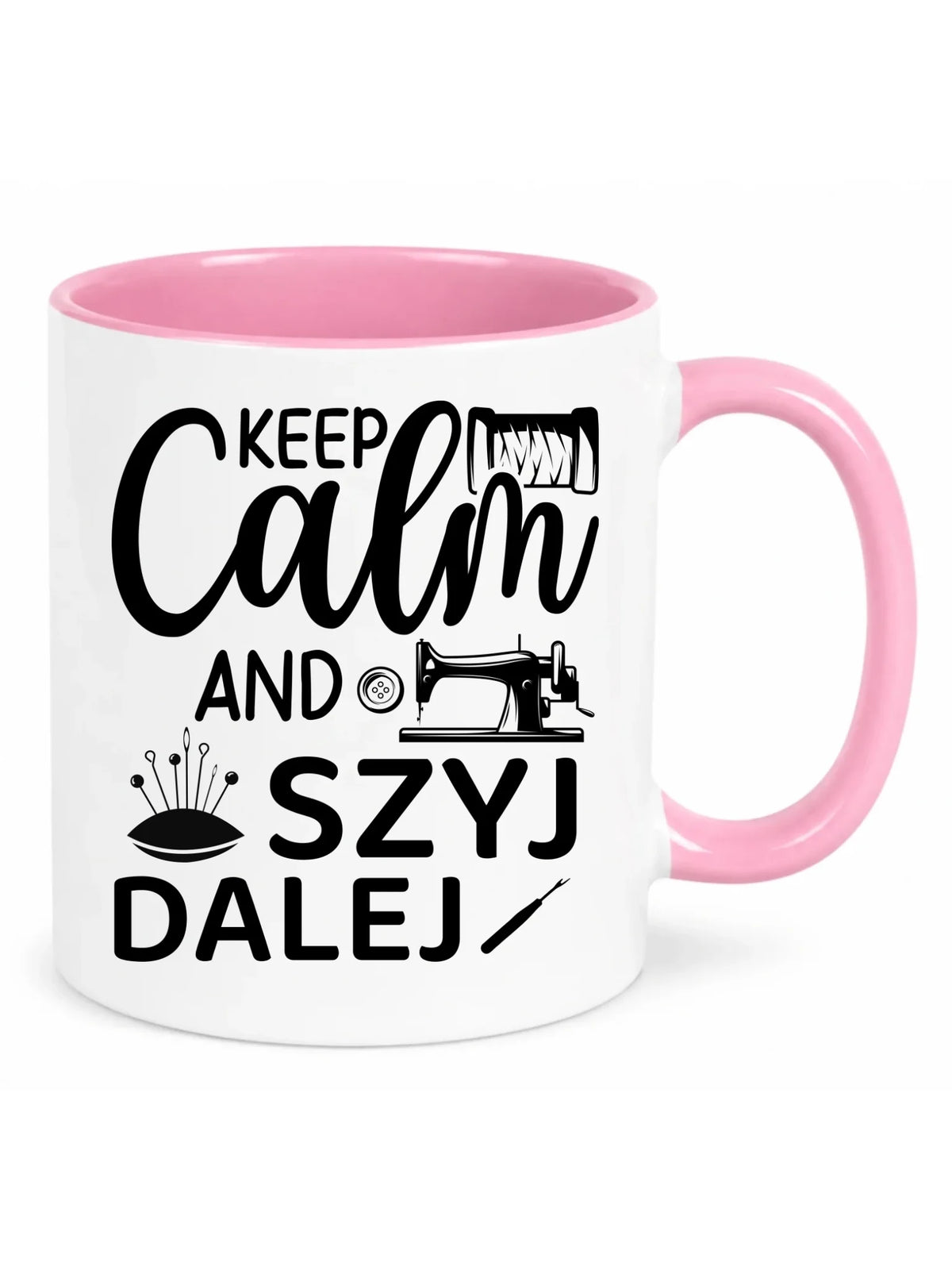 Kubek szyciowy dla krawcowej – KEEP CALM and SZYJ DALEJ HS31