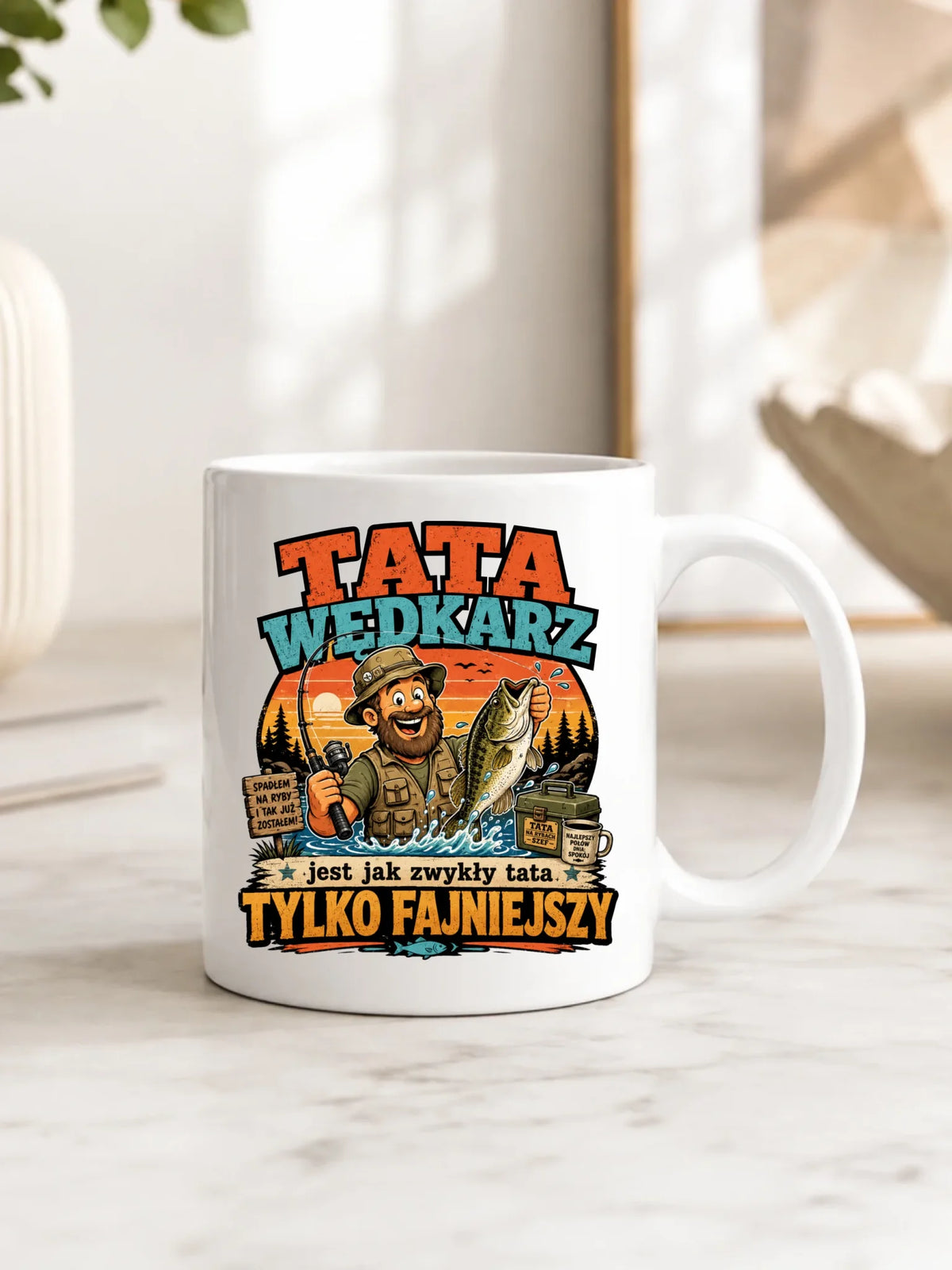Kubek dla taty wędkarza - Tata wędkarz DT06