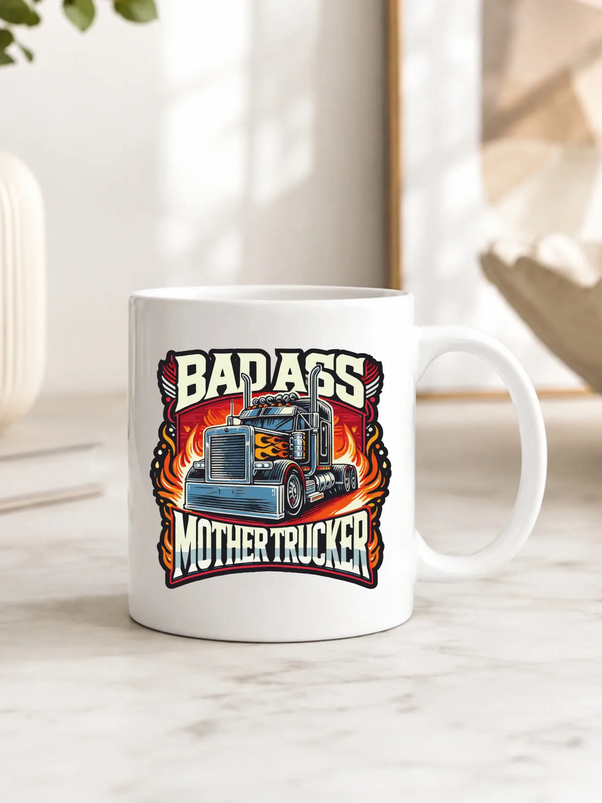 Kubek dla kierowcy tira - Badass Mother Trucker ZKT04