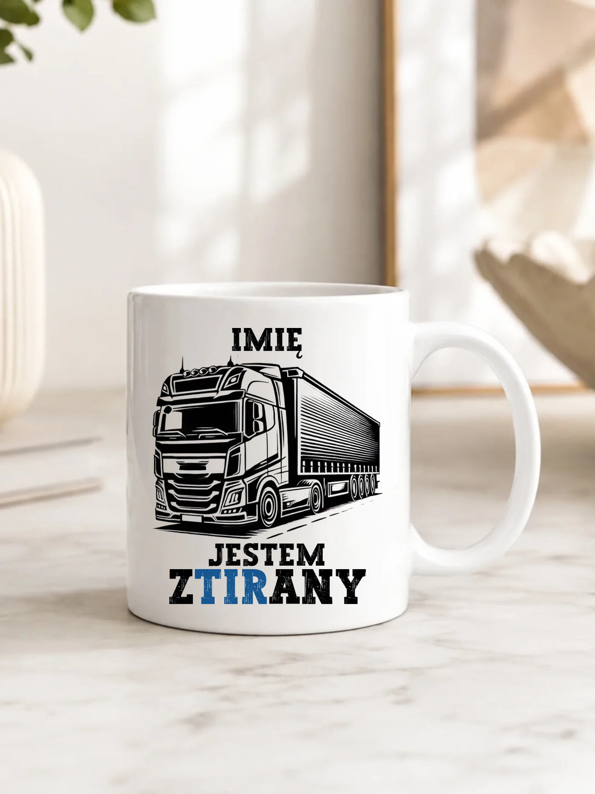 Kubek dla kierowcy ciężarówki - Jestem zTIRany - personalizowany ZKT01