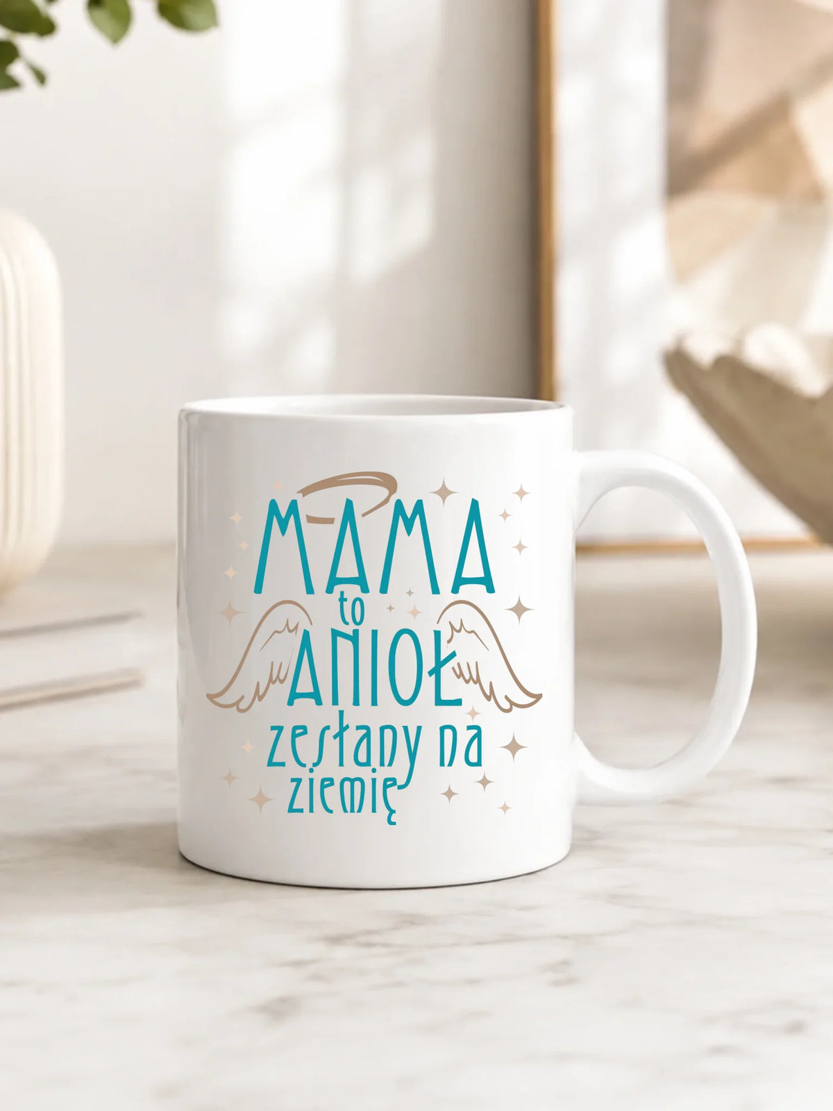 Kubek dla mamy - Mama to anioł zesłany na ziemię DM30