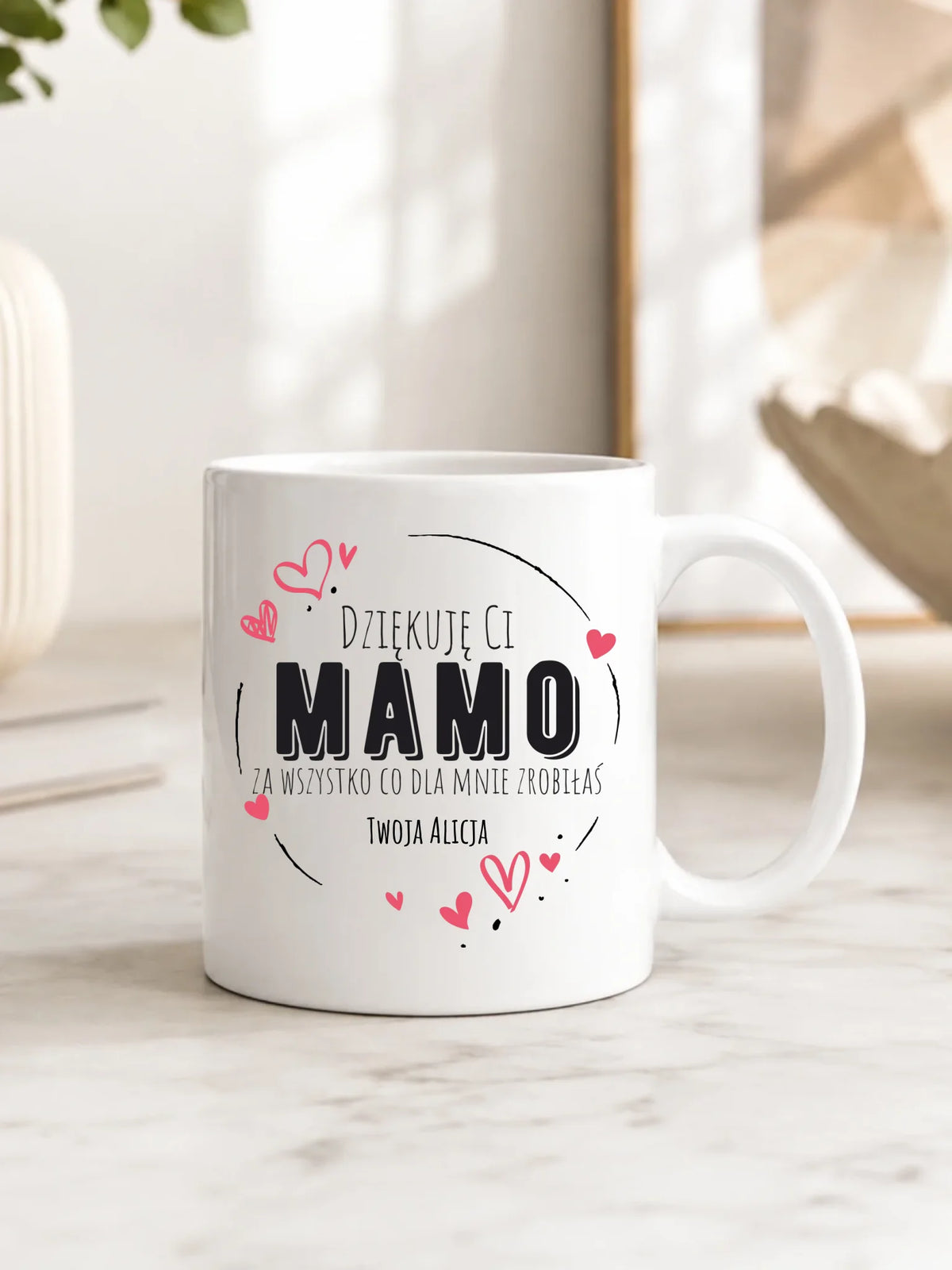 Kubek dla mamy - Dziękuję Ci Mamo - personalizowany DM32