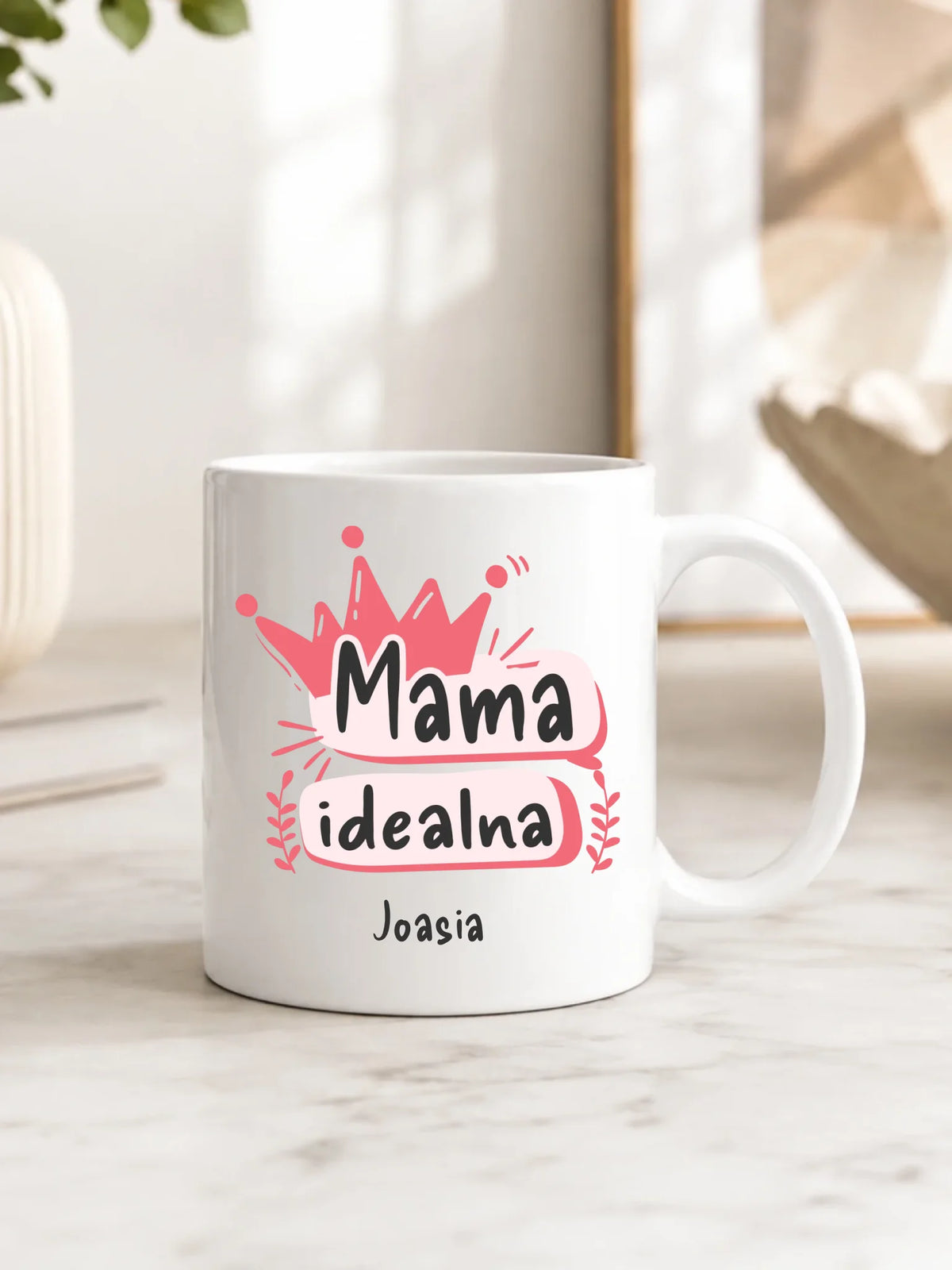 Kubek dla mamy - Mama idealna - personalizowany DM23
