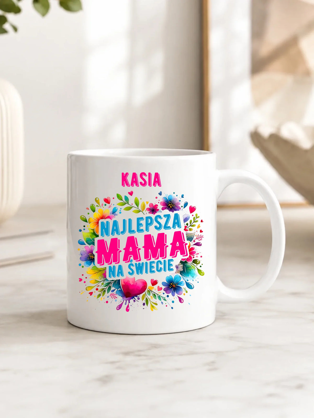 Kubek dla mamy - Najlepsza Mama - personalizowany DM15