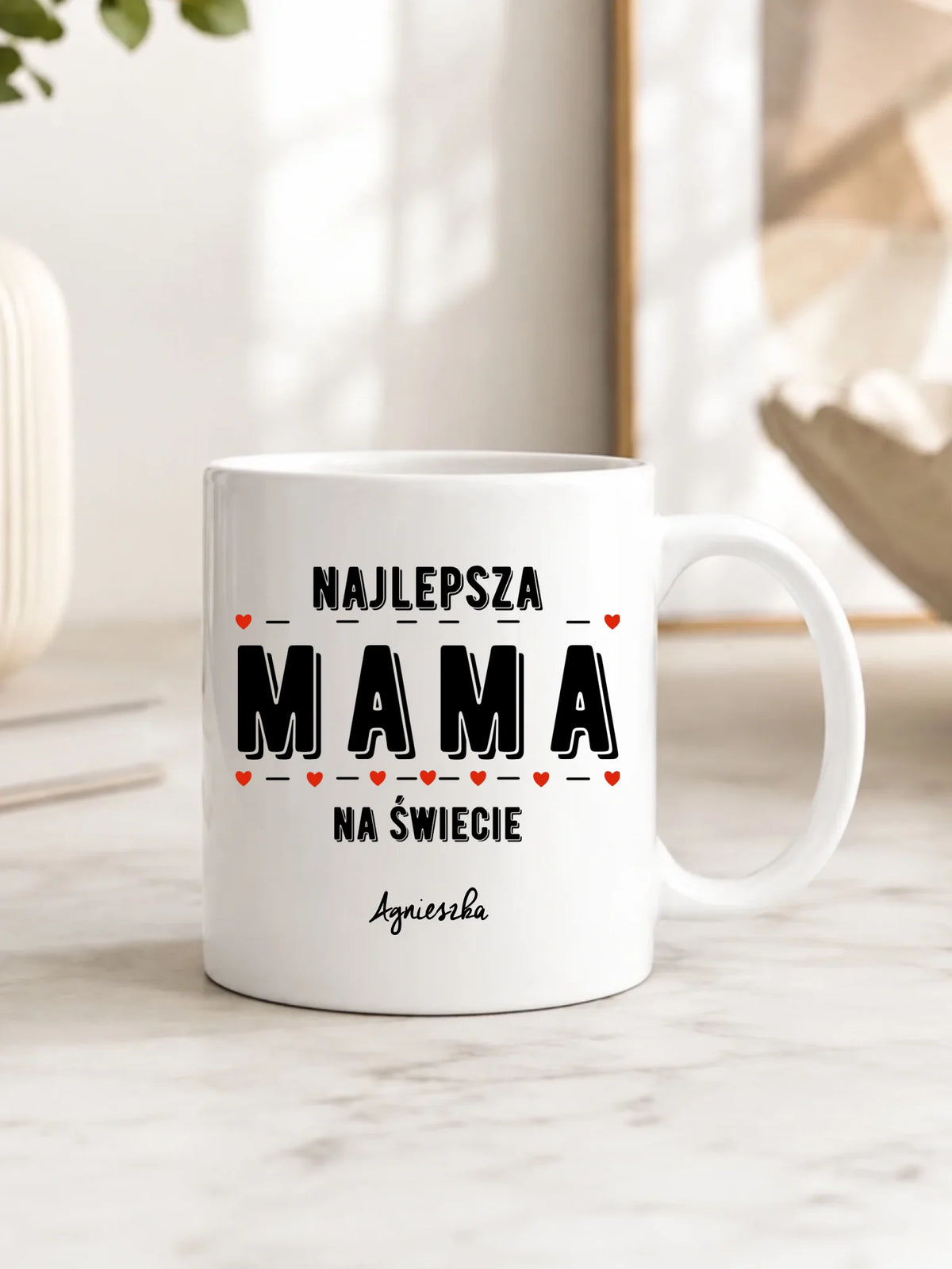 Kubek z imieniem dla mamy - Najlepsza mama - personalizowany DM22