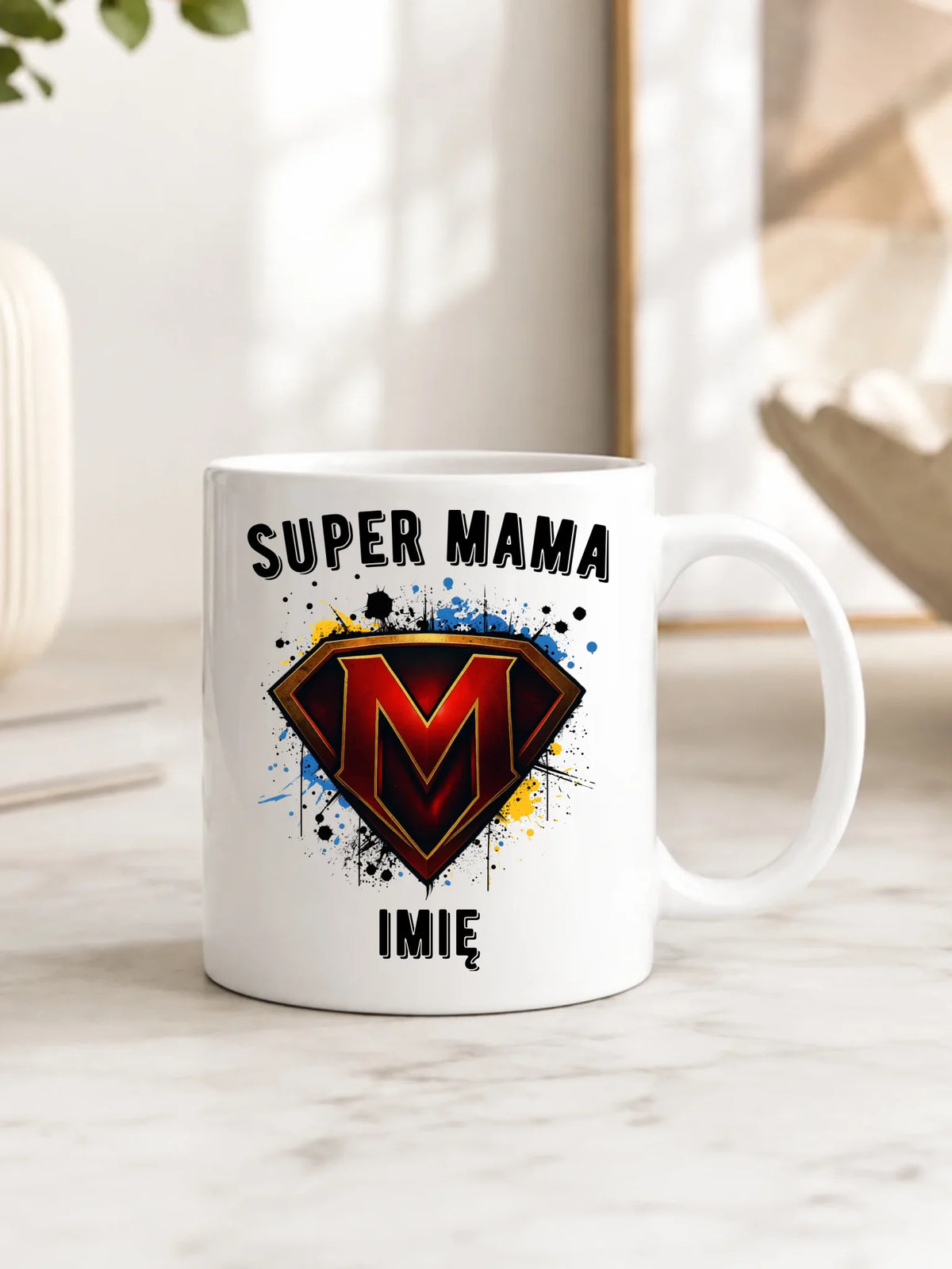 Kubek dla mamy - Super Mama - personalizowany DM07