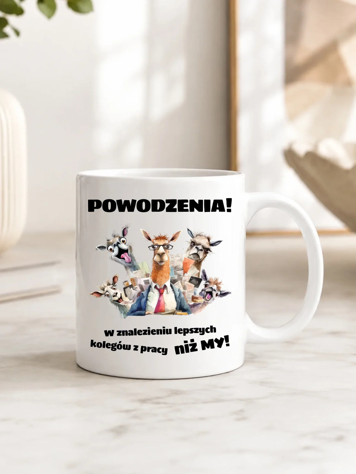 Kubek na odejście z pracy - Powodzenia w znalezieniu lepszych kolegów OP08