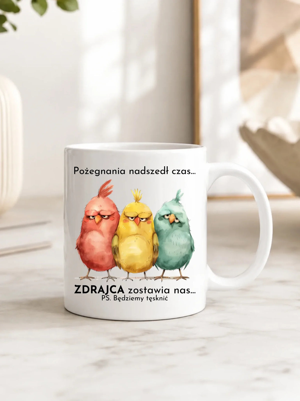 Kubek na odejście z pracy - Pożegnania nadszedł czas OP05