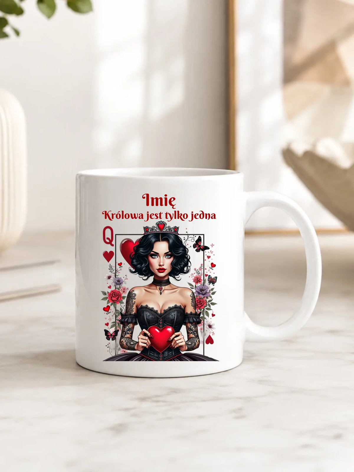 Kubek dla niej - Królowa jest tylko jedna - personalizowany W46