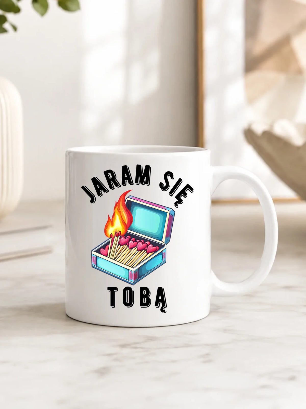 Kubek dla zakochanych - Jaram się Tobą W39