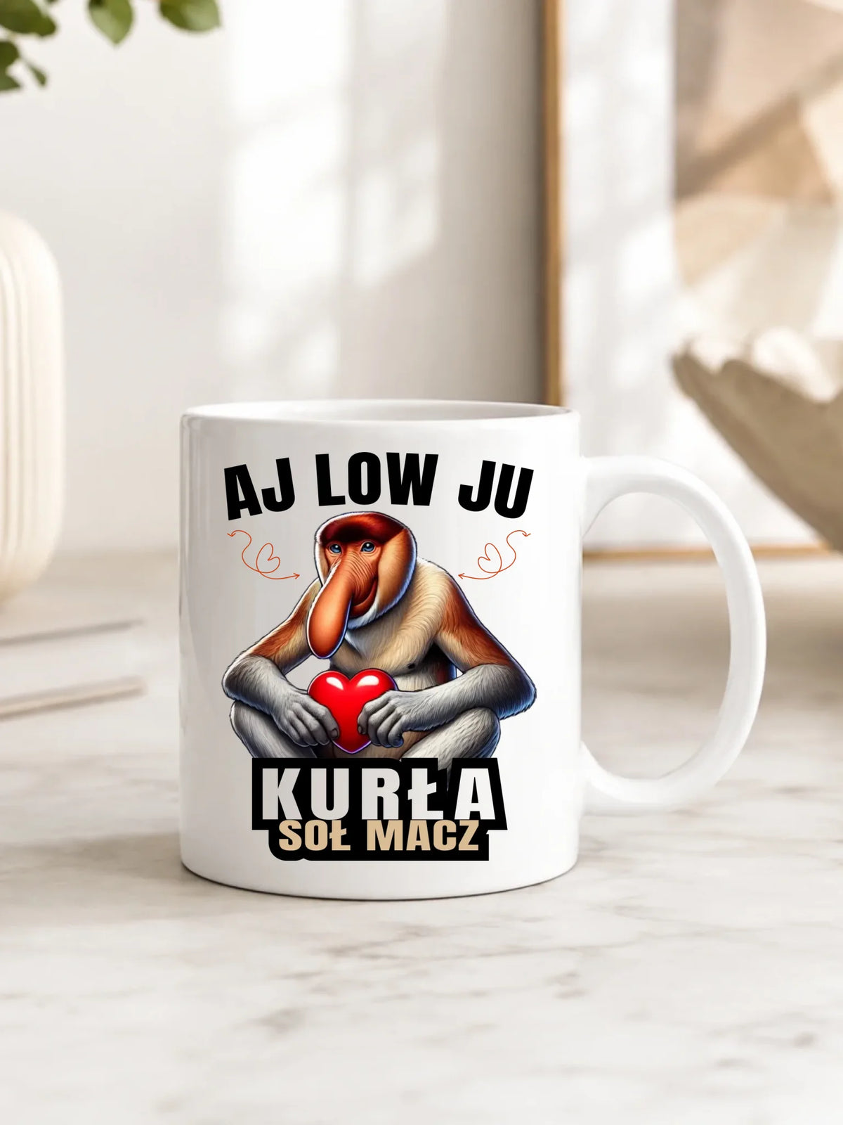 Kubek dla par - Janusz nosacz - Aj low ju kurła W26