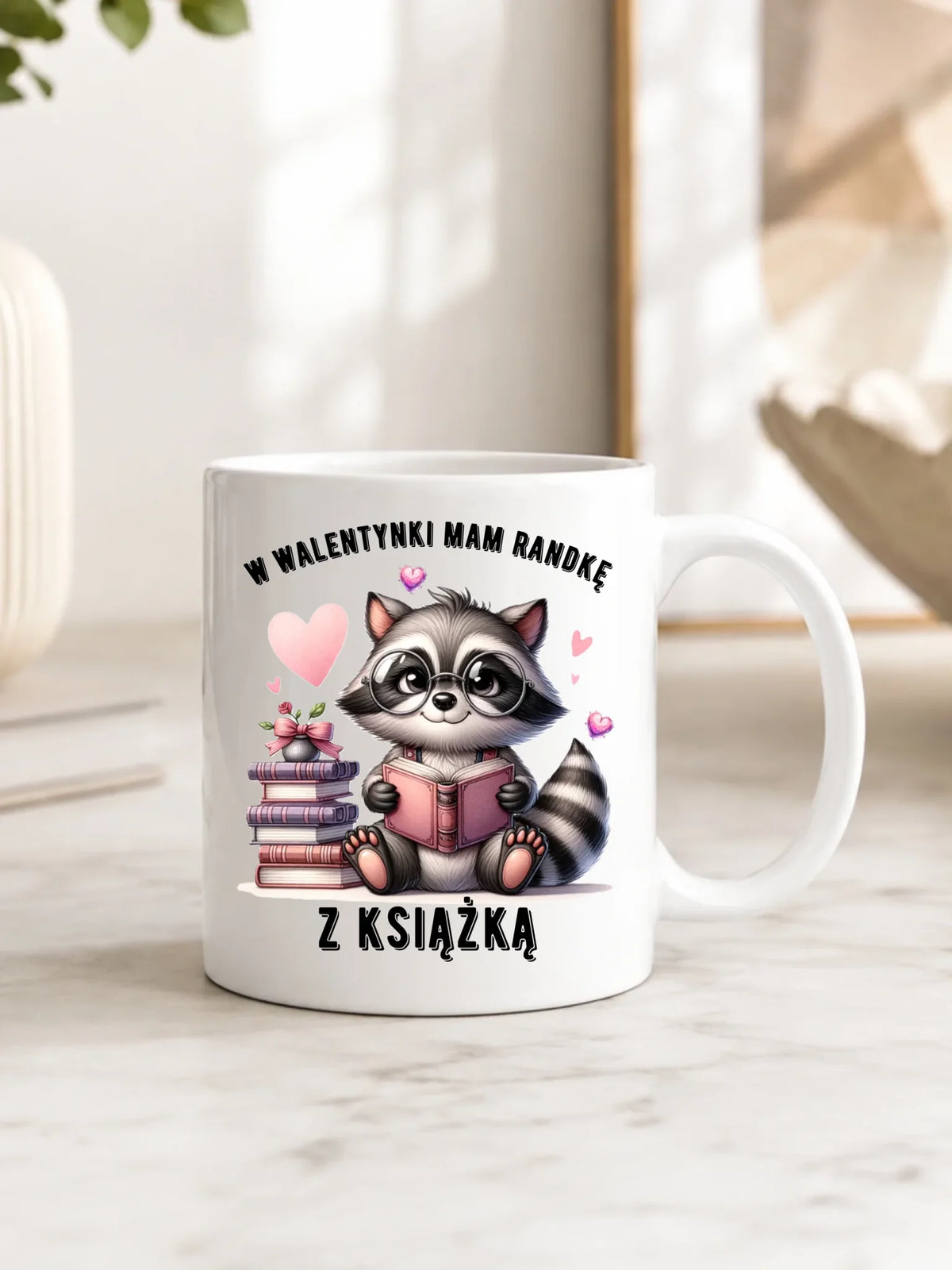 Kubek na Walentynki dla mola książkowego – Mam randkę z książką W20