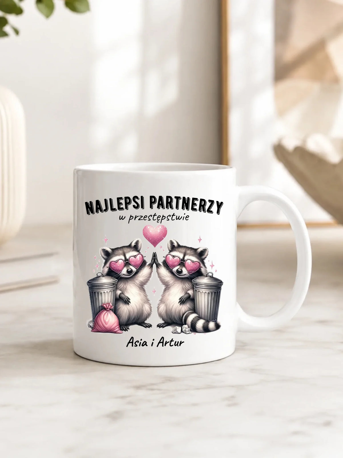 Kubek dla par - Najlepsi partnerzy w przestępstwie - personalizowany W27