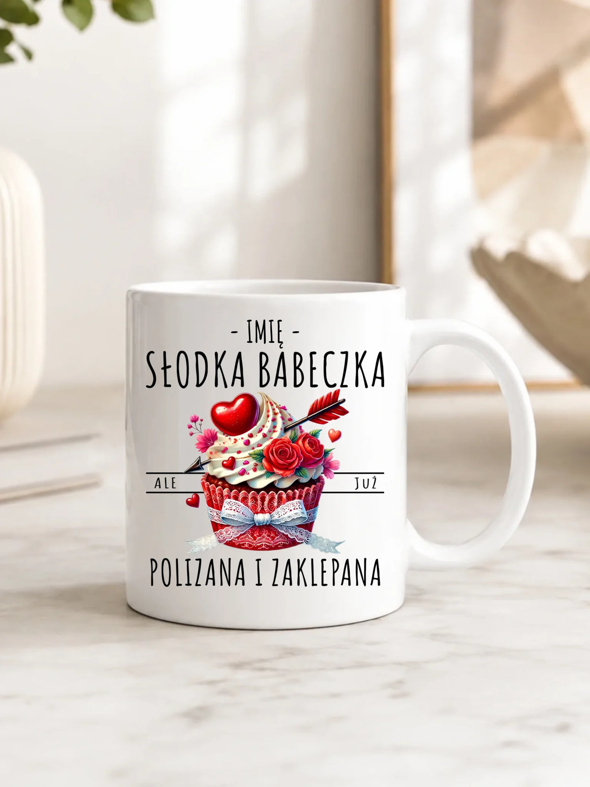 Kubek - Słodka babeczka polizana i zaklepana - personalizowany W37