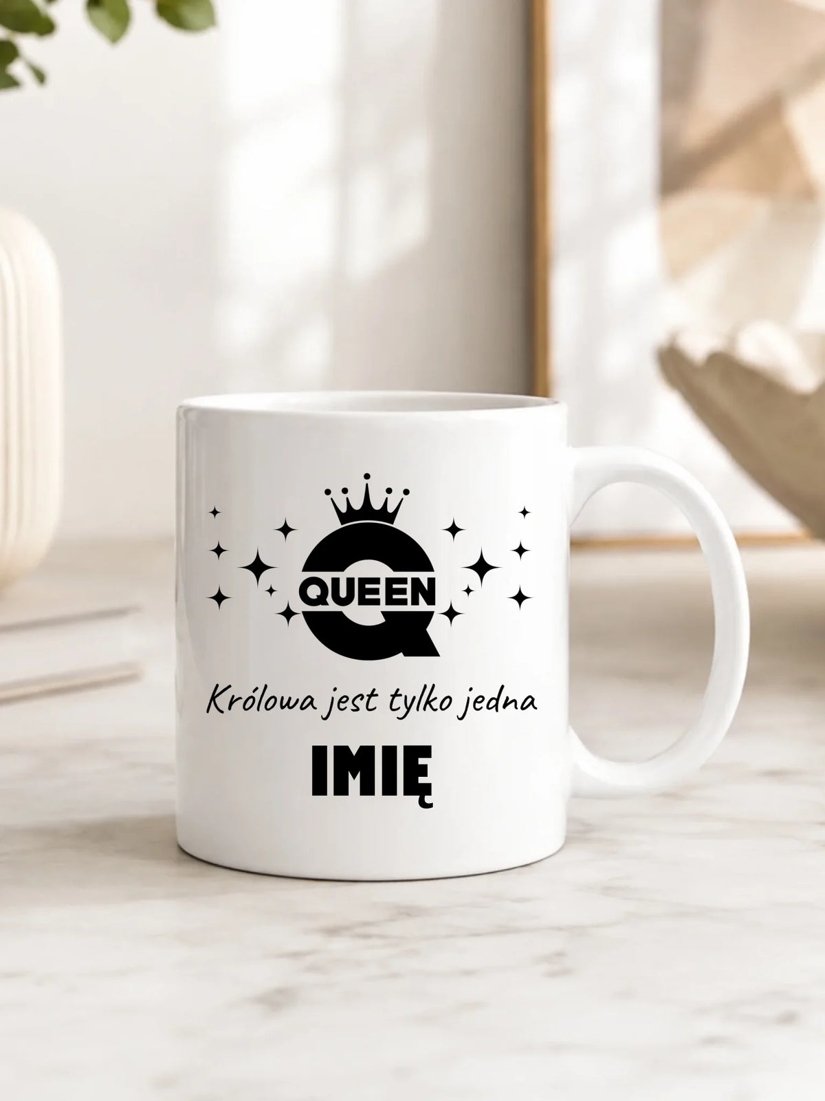 Kubek dla niej - Queen Królowa jest tylko jedna - personalizowany W40