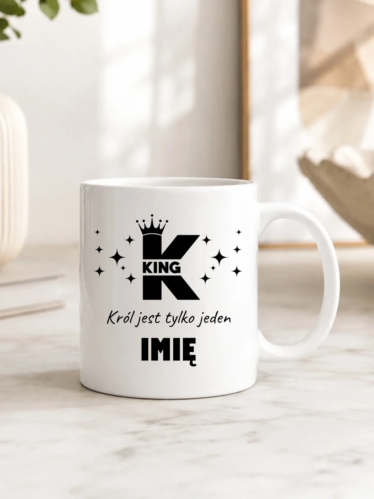 Kubek dla niego - King Król jest tylko jeden - personalizowany W40
