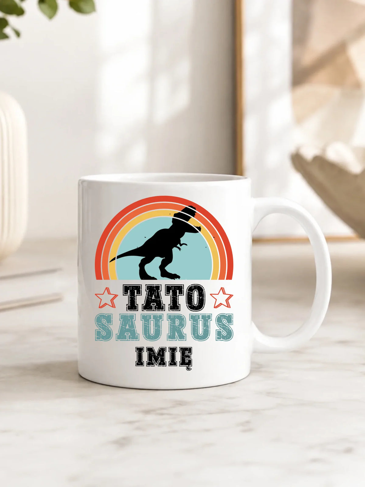 Kubek dla taty - Tato Saurus - personalizowany DT03