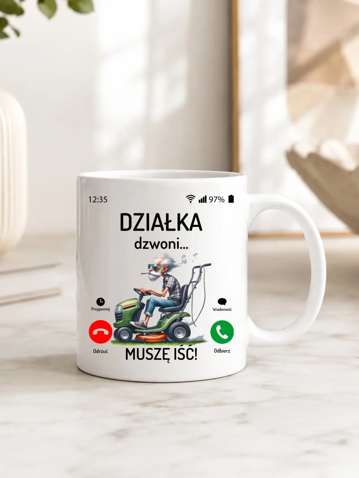 Kubek dla dziadka - Działka dzwoni muszę iść D35
