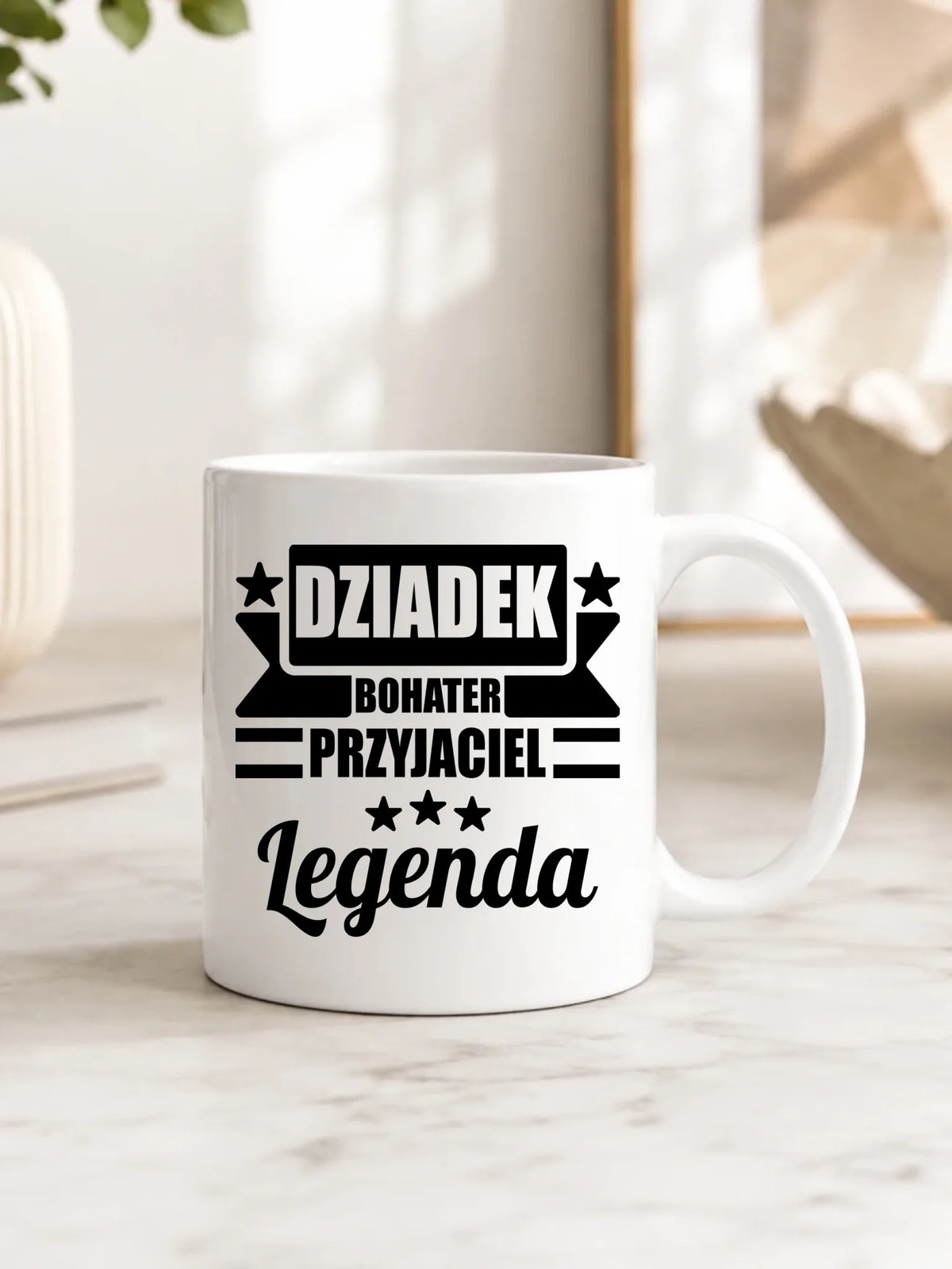 Kubek dla dziadka - Bohater przyjaciel legenda D20
