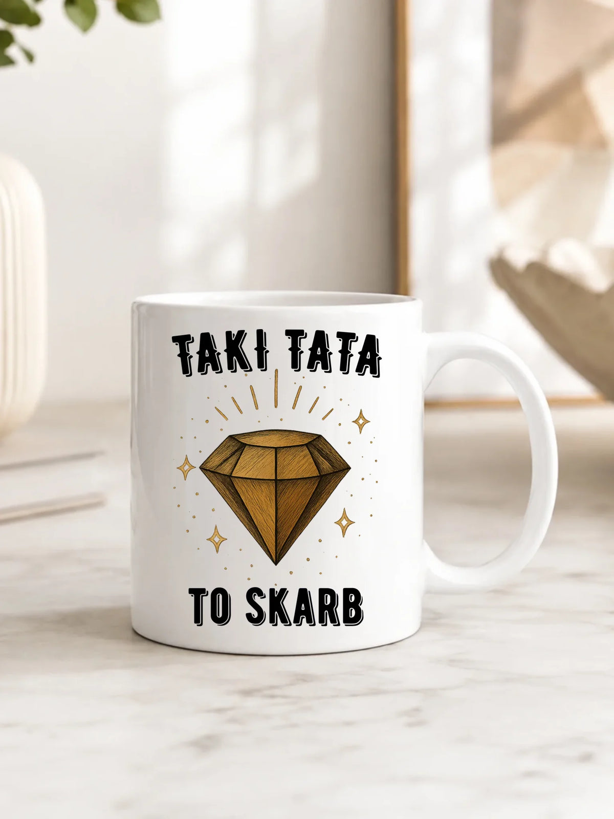 Kubek dla taty - Taki tata to skarb - personalizowany DT17