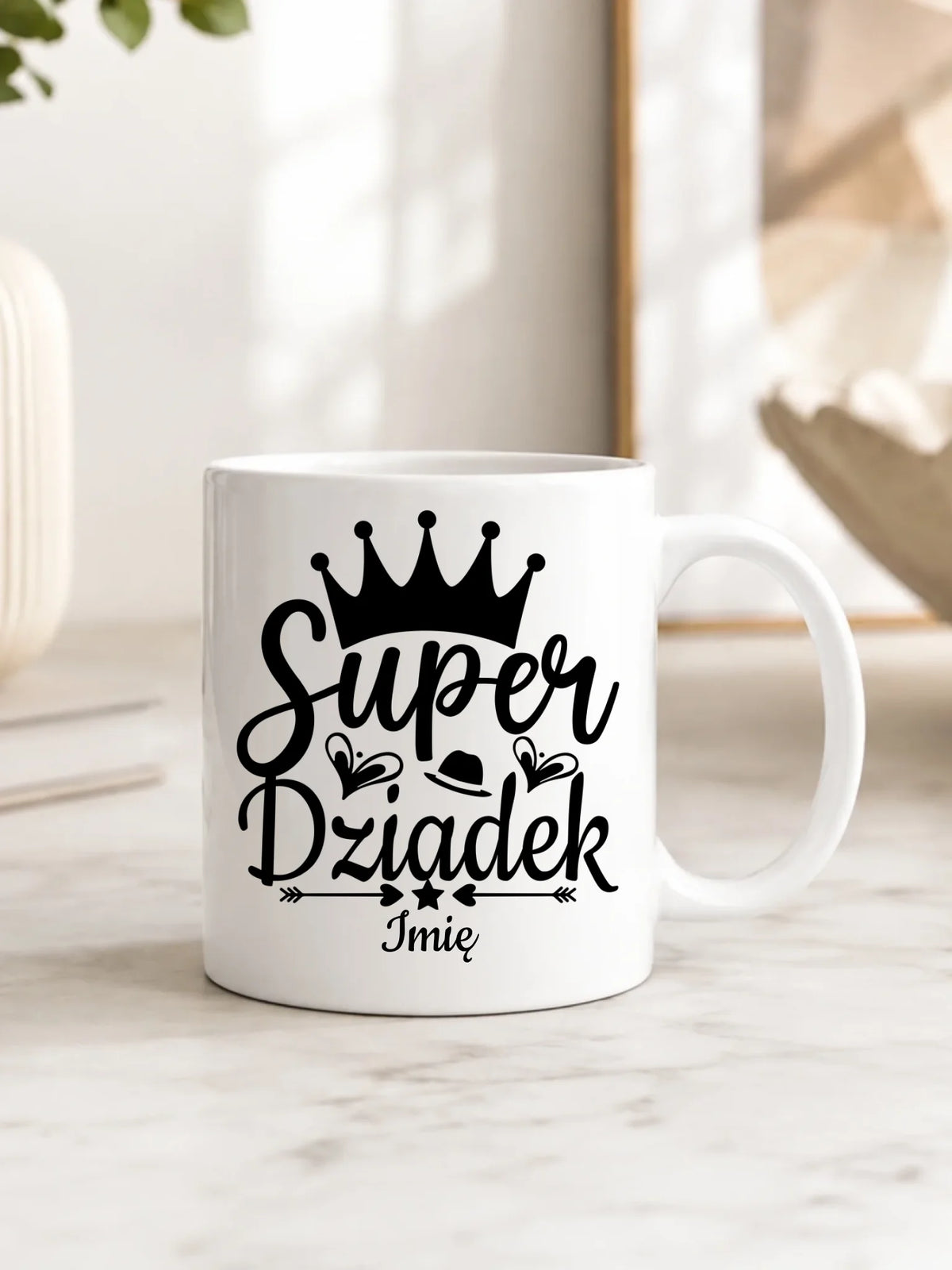 Kubek dla dziadka - Super Dziadek - personalizowany D03