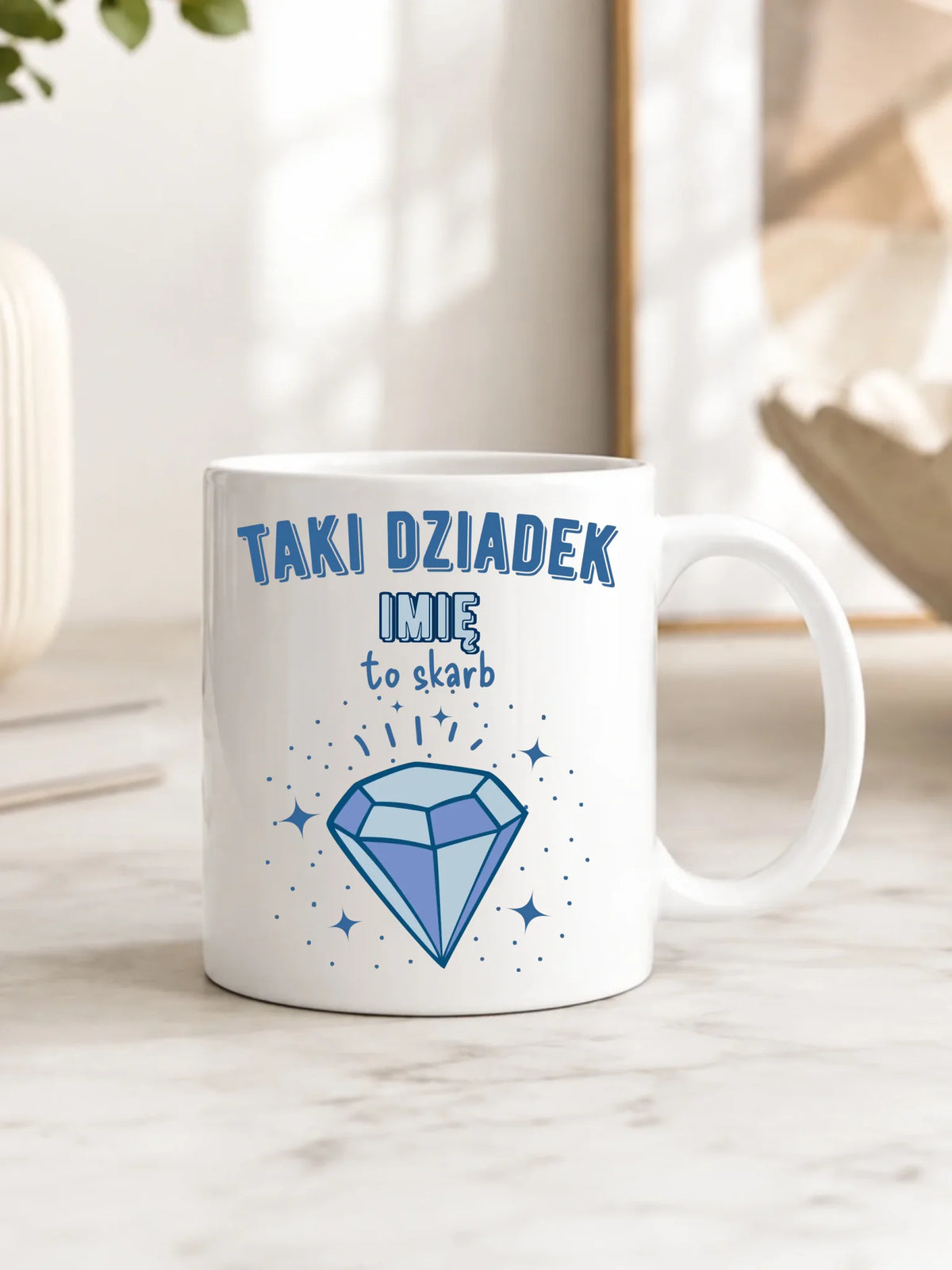 Kubek dla dziadka - Taki Dziadek to skarb - personalizowany D06