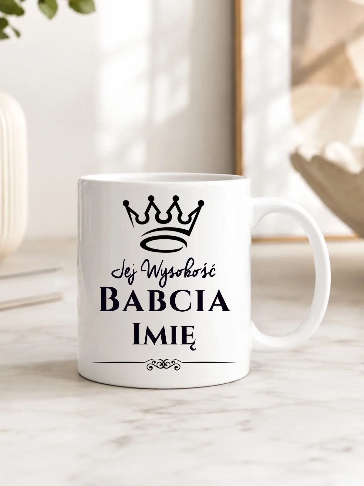 Kubek dla babci - Jej Wysokość Babcia - personalizowany B11