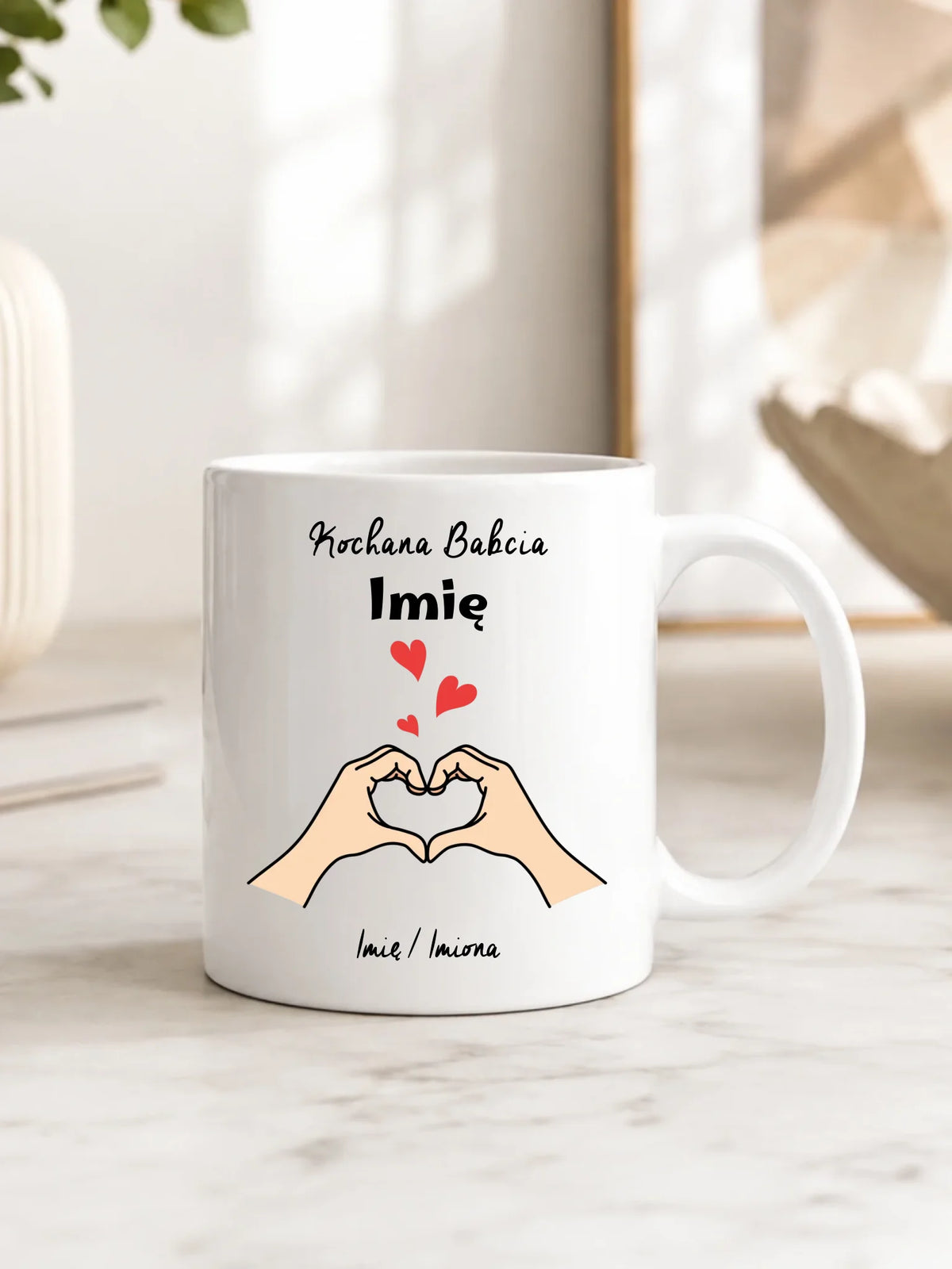 Kubek dla babci - Kochana Babcia podpis - personalizowany B13