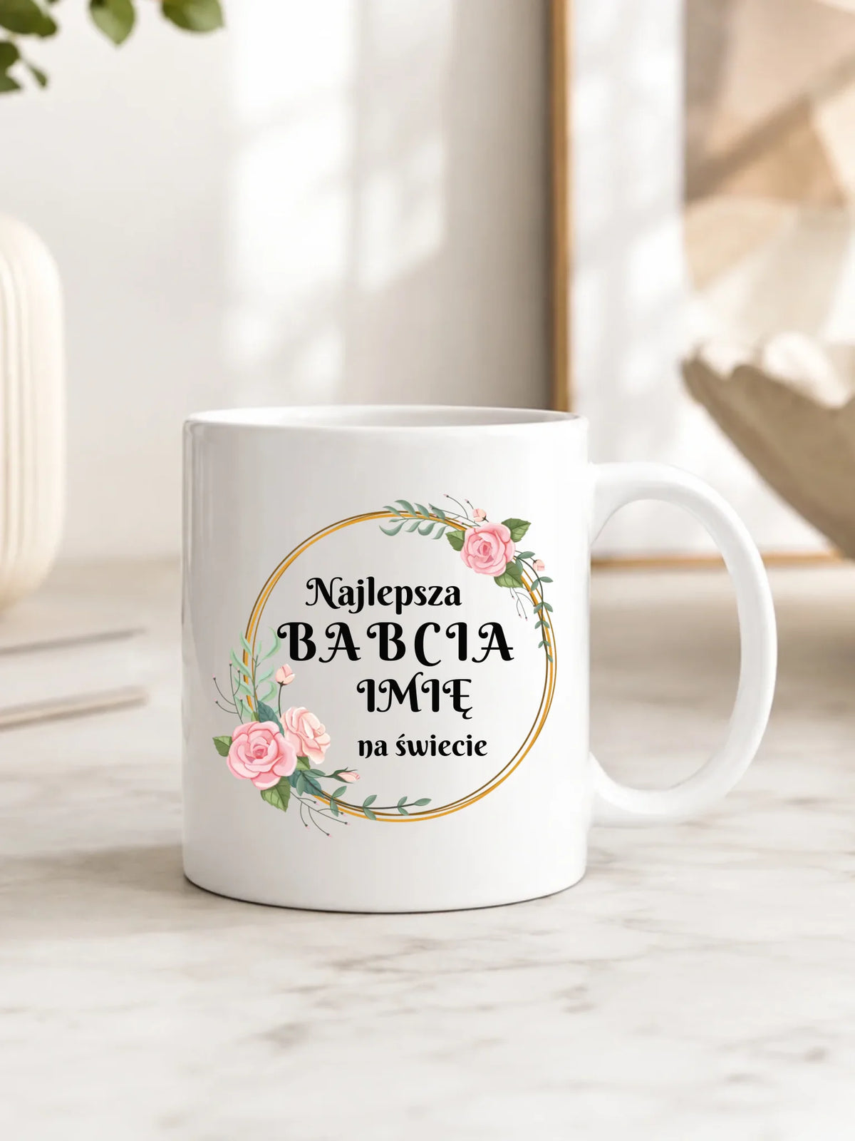 Kubek dla babci - Najlepsza babcia na Świecie - personalizowany B04