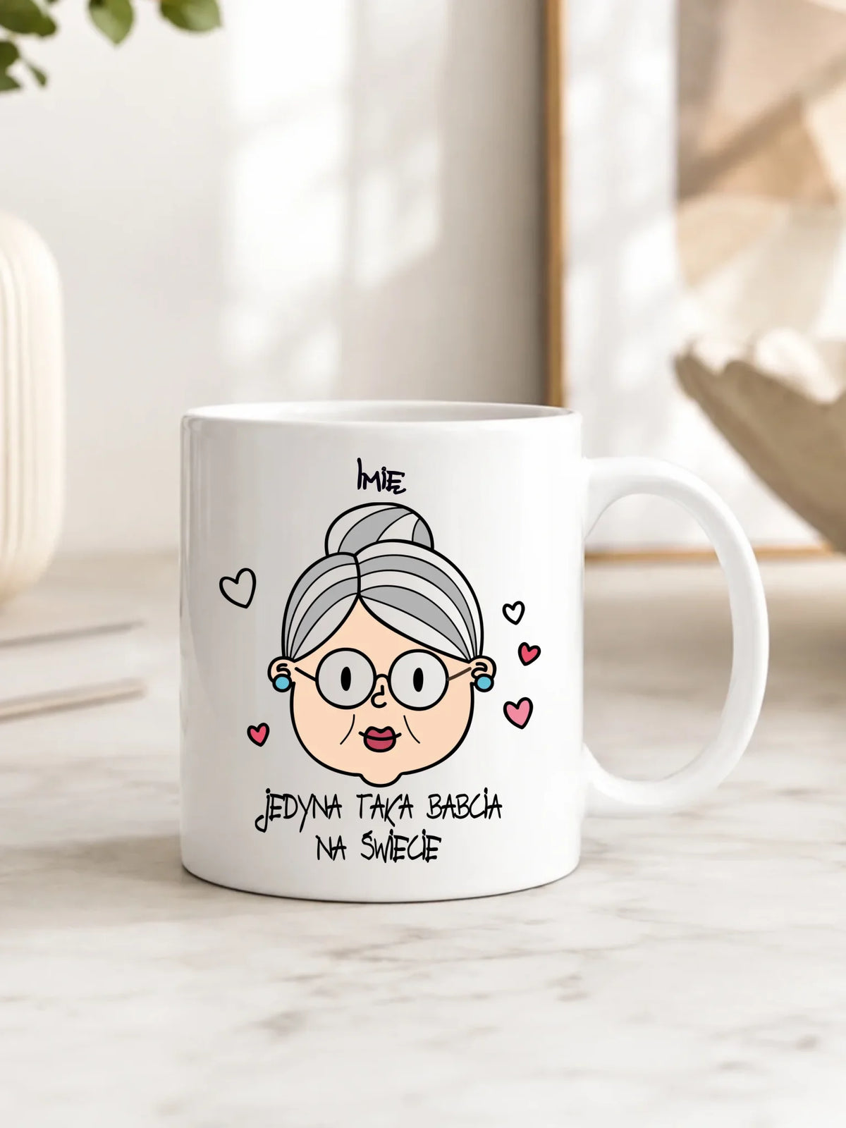 Kubek dla babci - Jedyna taka babcia na świecie - personalizowany B15