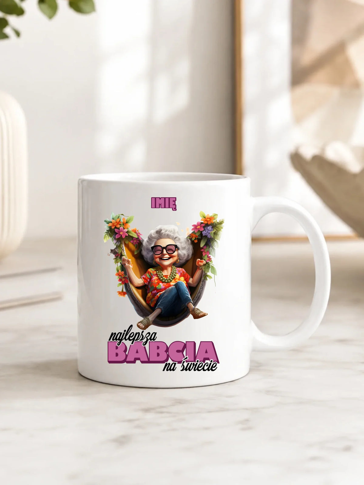 Kubek dla babci - Najlepsza Babcia na świecie - personalizowany B14