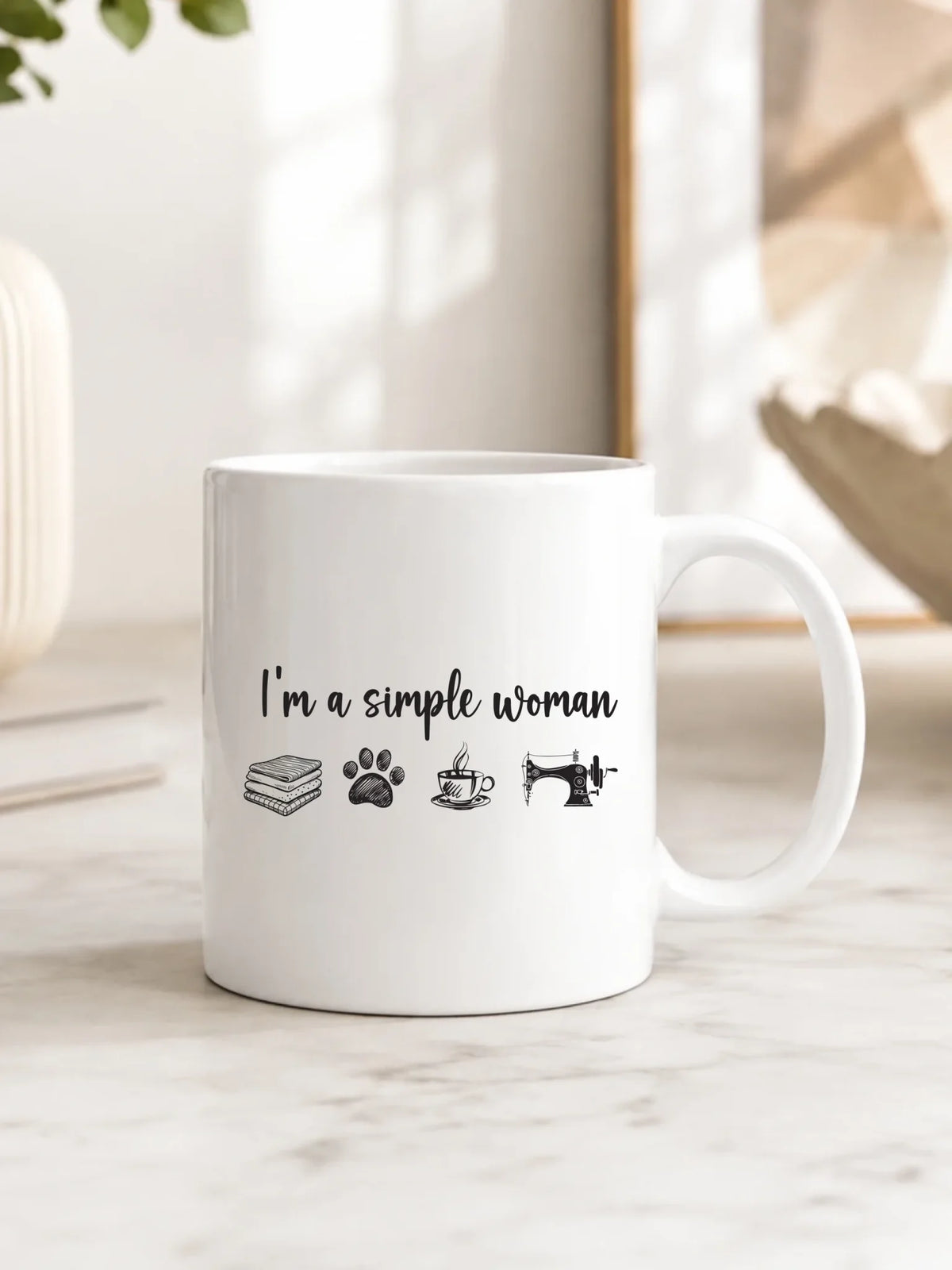 Kubek szyciowy dla krawcowej – I'm a simple woman HS20
